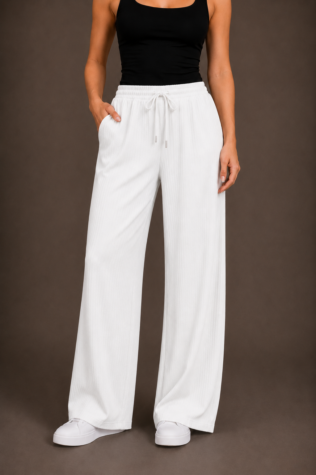 Andrea - Pantalones de pierna ancha