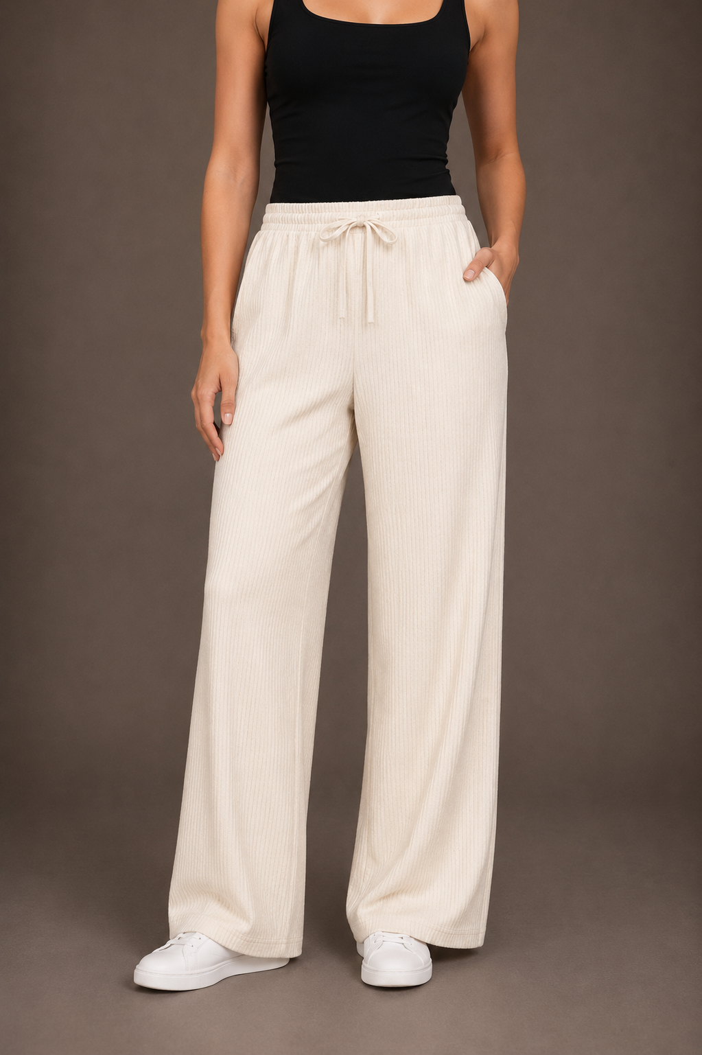 Andrea - Pantalones de pierna ancha