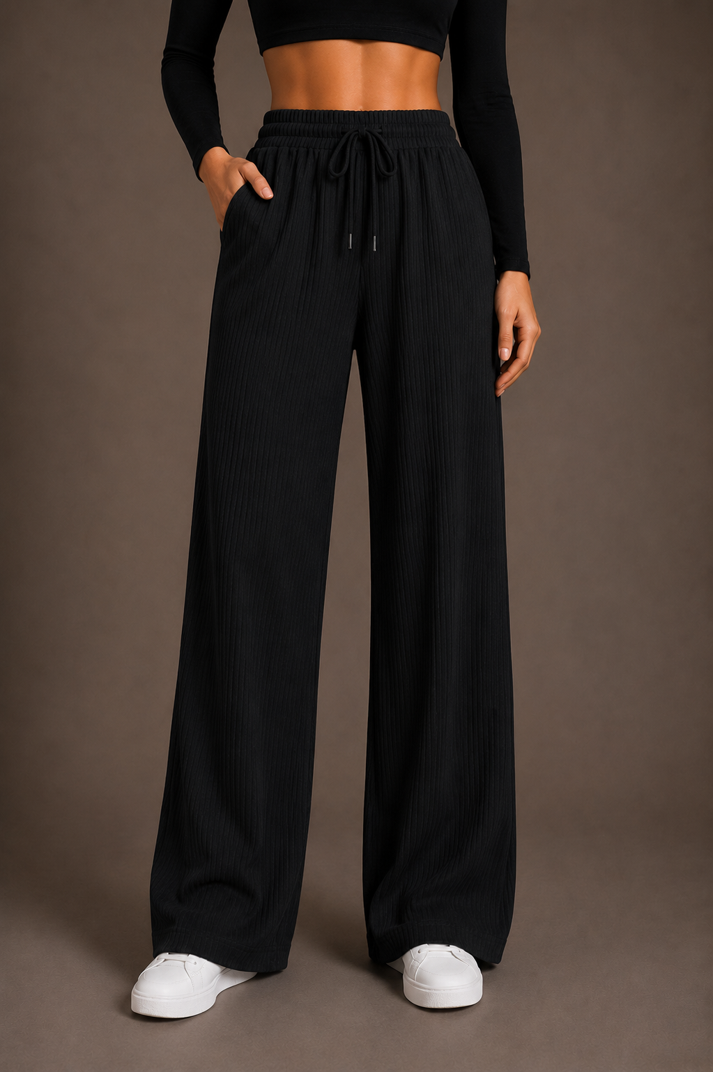 Andrea - Pantalones de pierna ancha