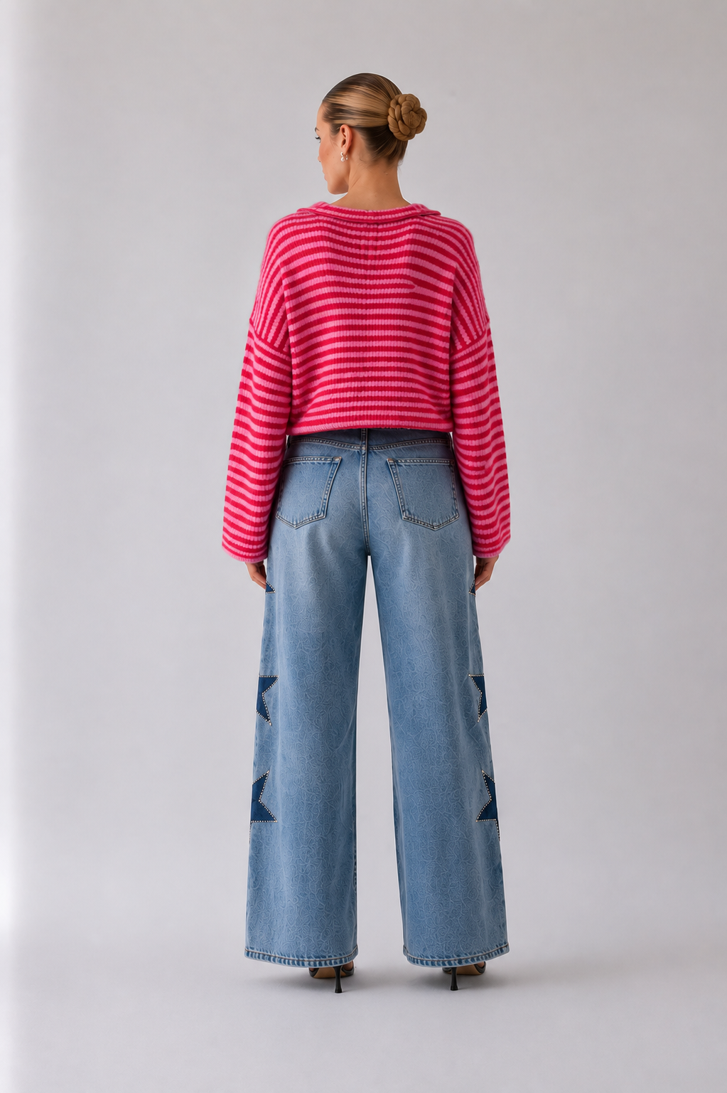Serena - Pantalones elegantes con estrellas