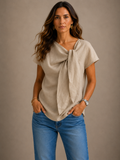 Amelia - Blusa elegante con lazo