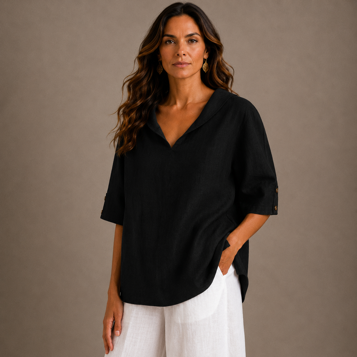 Laura – Blusa de corte holgado