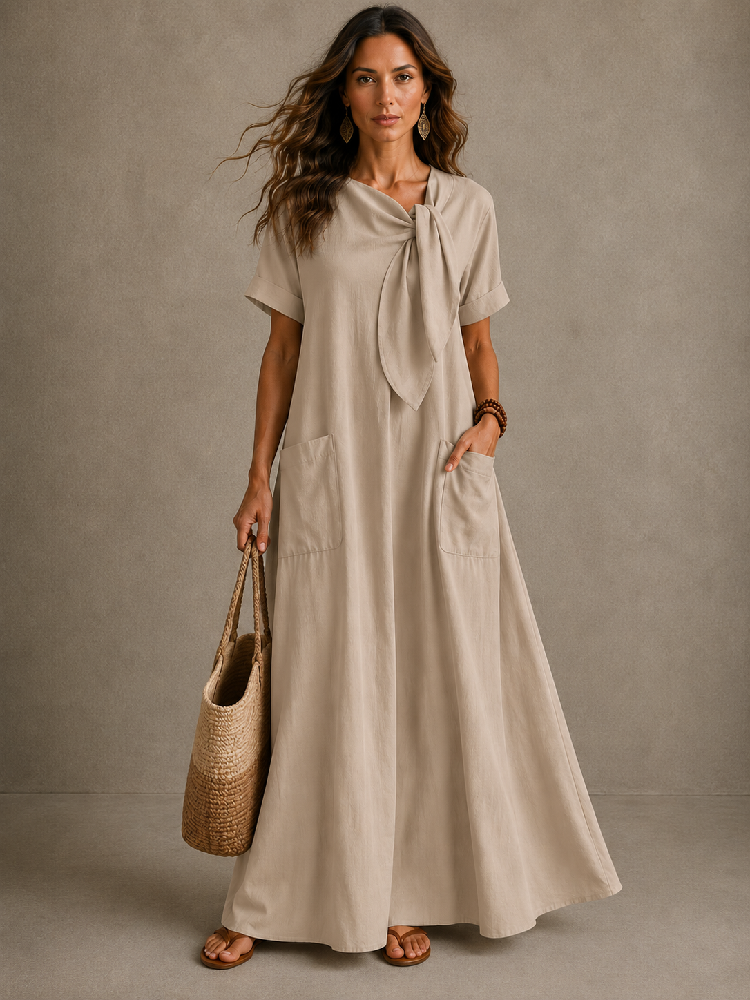 Celinne - Vestido elegante con bolsillos