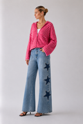 Serena - Pantalones elegantes con estrellas