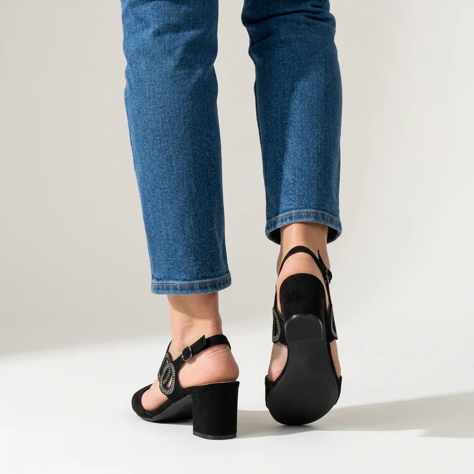 Athenea- Sandalia cómoda para mujer con tacón